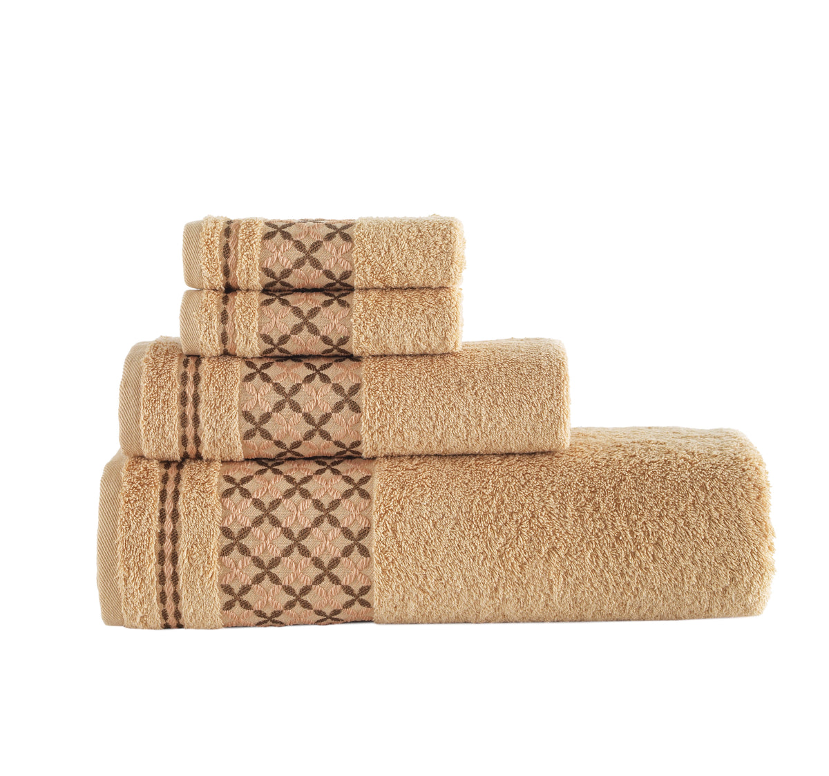 Plaid Bath Towel - Set of 4
