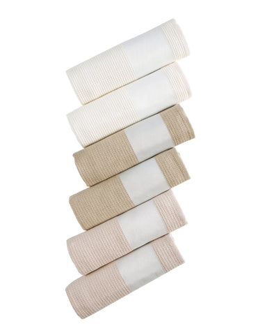 Arctic & Taupe Kitchen Towels, Dish Cotton Towel - Set of 6