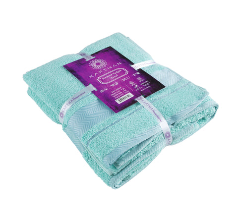 Fishbone Bath Towel - Set of 4