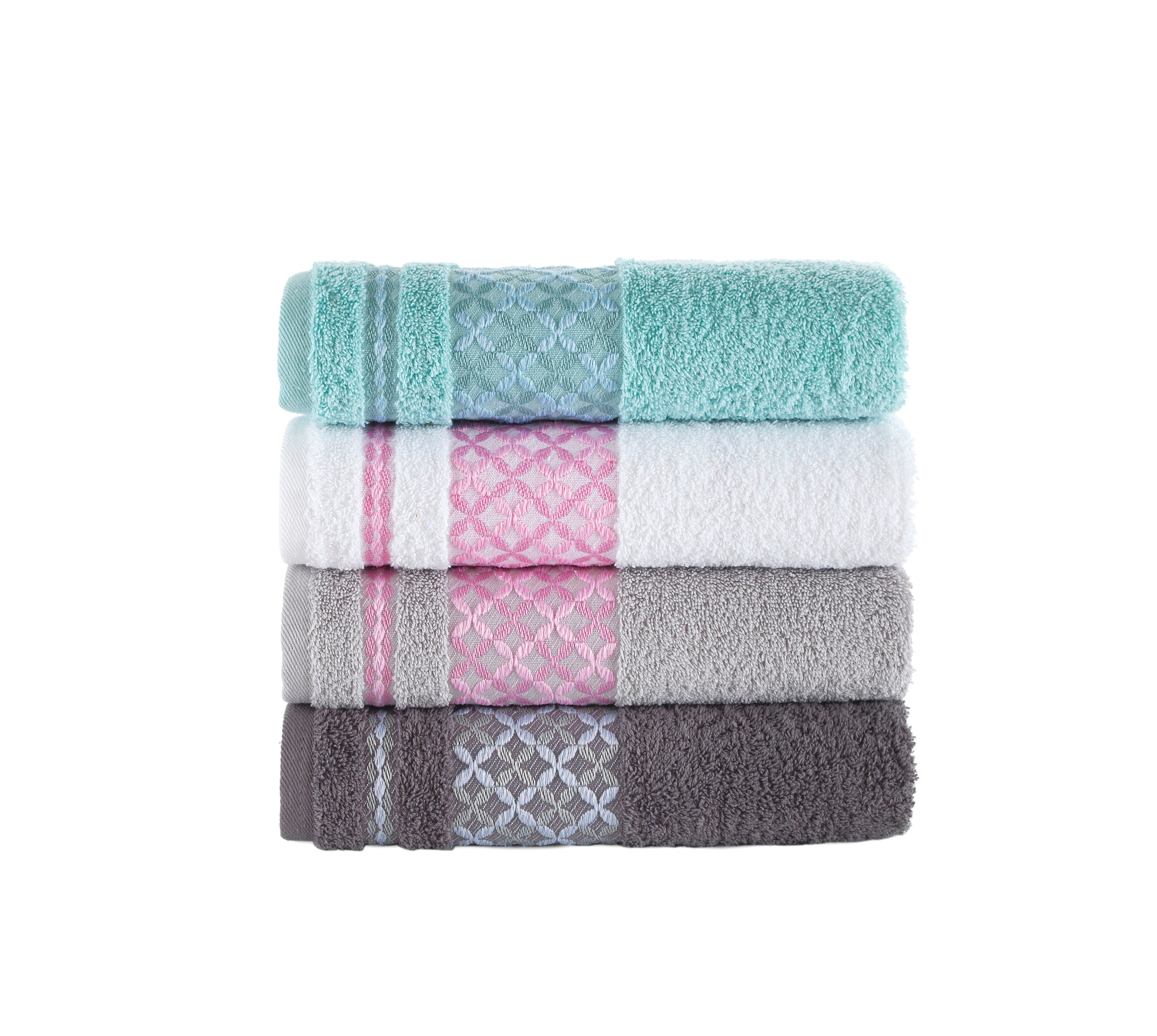 Bath Towel, Cotton Turkish Towels - Set of 4