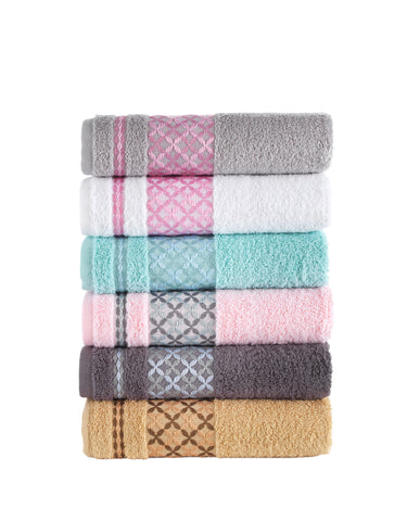 Bath Towel, Cotton Turkish Towels - Set of 6