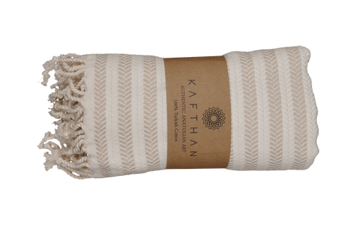 Calista Navy Turkish Bath Towels - Premium Cotton Turkish Beach Towel - Lightweight Turkish Picnic Blanket - KAFTHAN