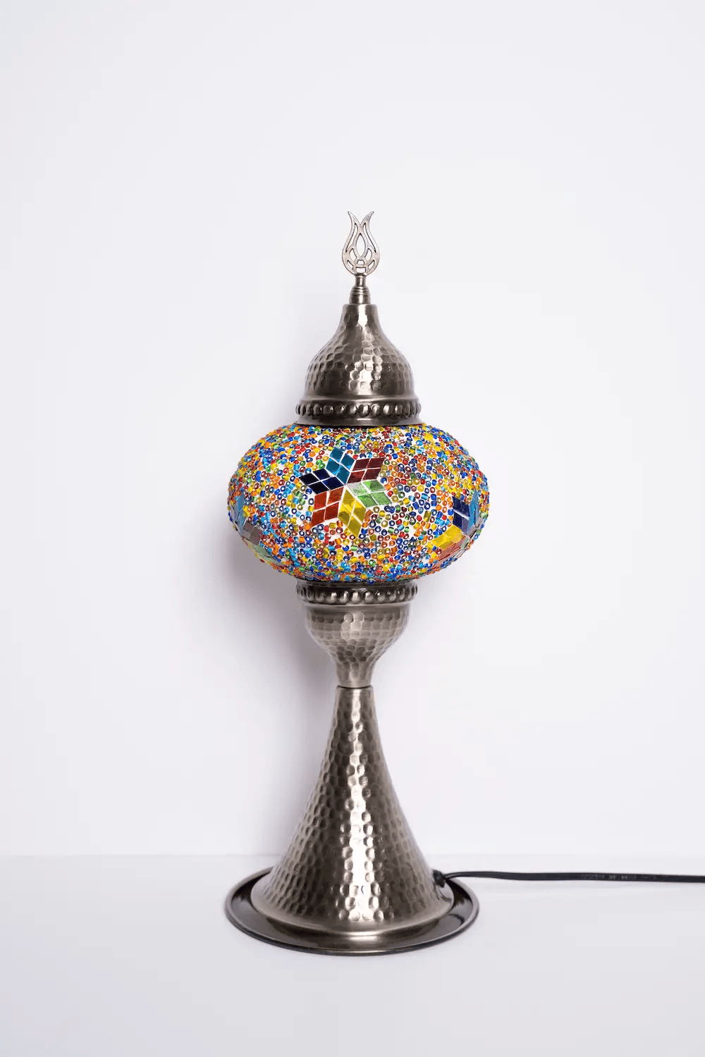 Elite Turkish Mosaic Glass Decorative Table Lamps - Multicolor Little Star - KAFTHAN