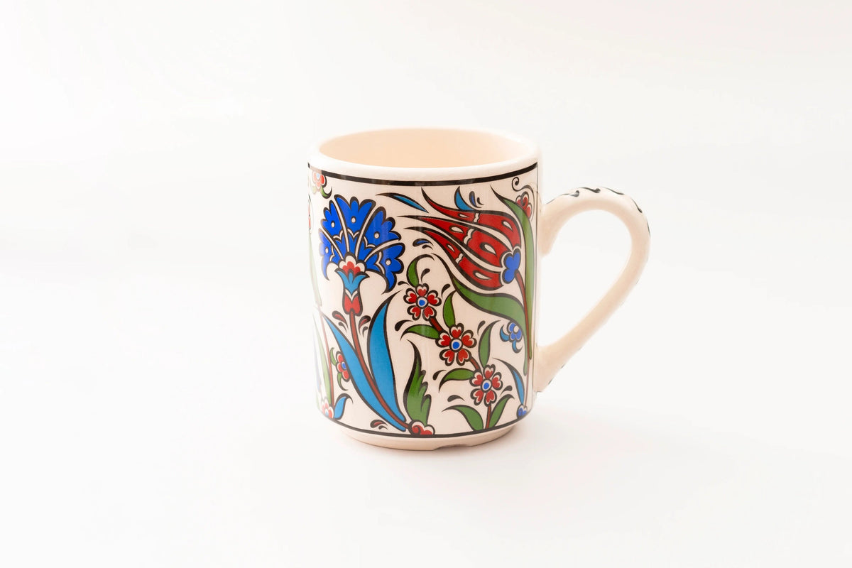 Floral Ceramic Coffee/Tea Mugs - KAFTHAN