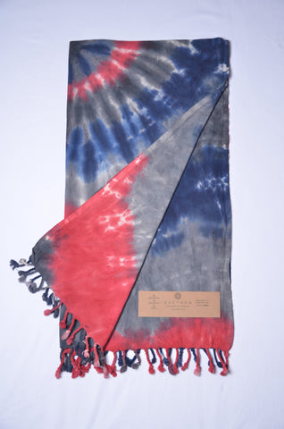 Spiral Design Patriotic Spiral [July 4th] - Premium Cotton Turkish Beach Towel - Lightweight Turkish Picnic Blanket - KAFTHAN